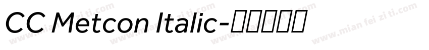 CC Metcon Italic字体转换